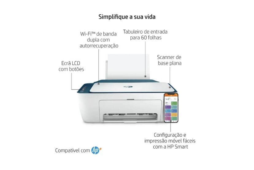 Impressora Hp Deskjet 2721 como nova