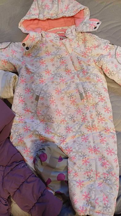 Kurtki i kombinezon niemowlęce, rozmiary 74-80