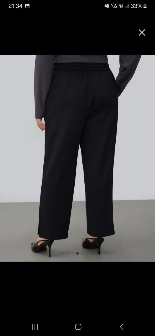 Sprzedam spodnie eleganckie XL plus-size kobiece nowe czarne