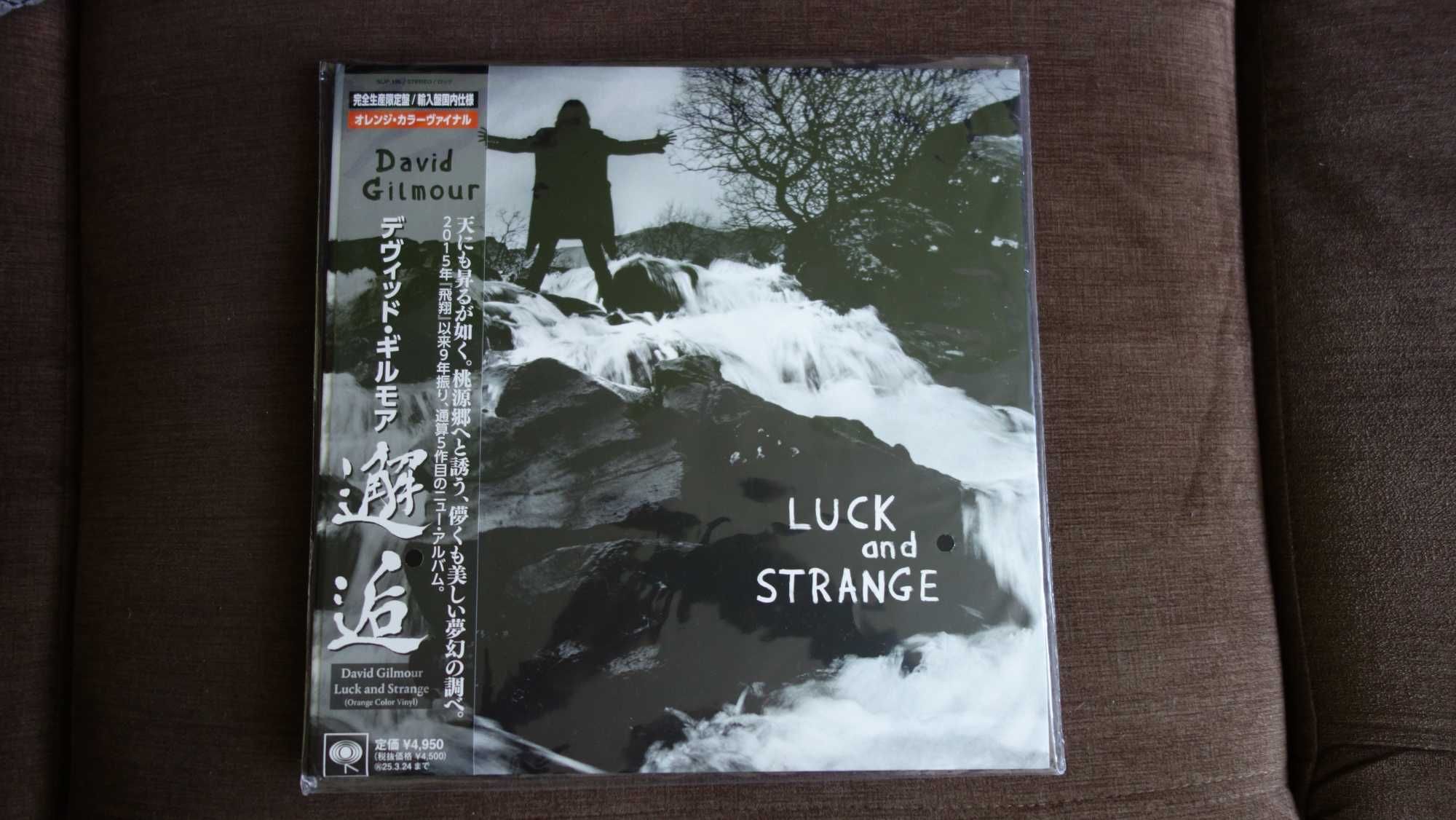 David Gilmour Luck and Strange winyl OBI NOWA