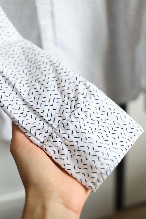 !Jak nowa! Biała, bawełniana koszula Massimo Dutti, S!