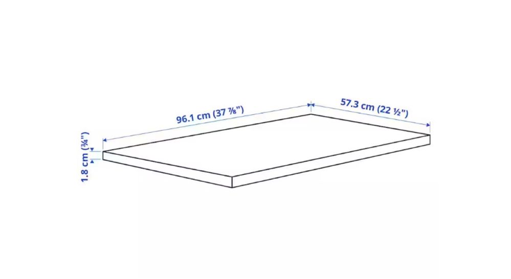 Komplement półka biała 100x58 Ikea
