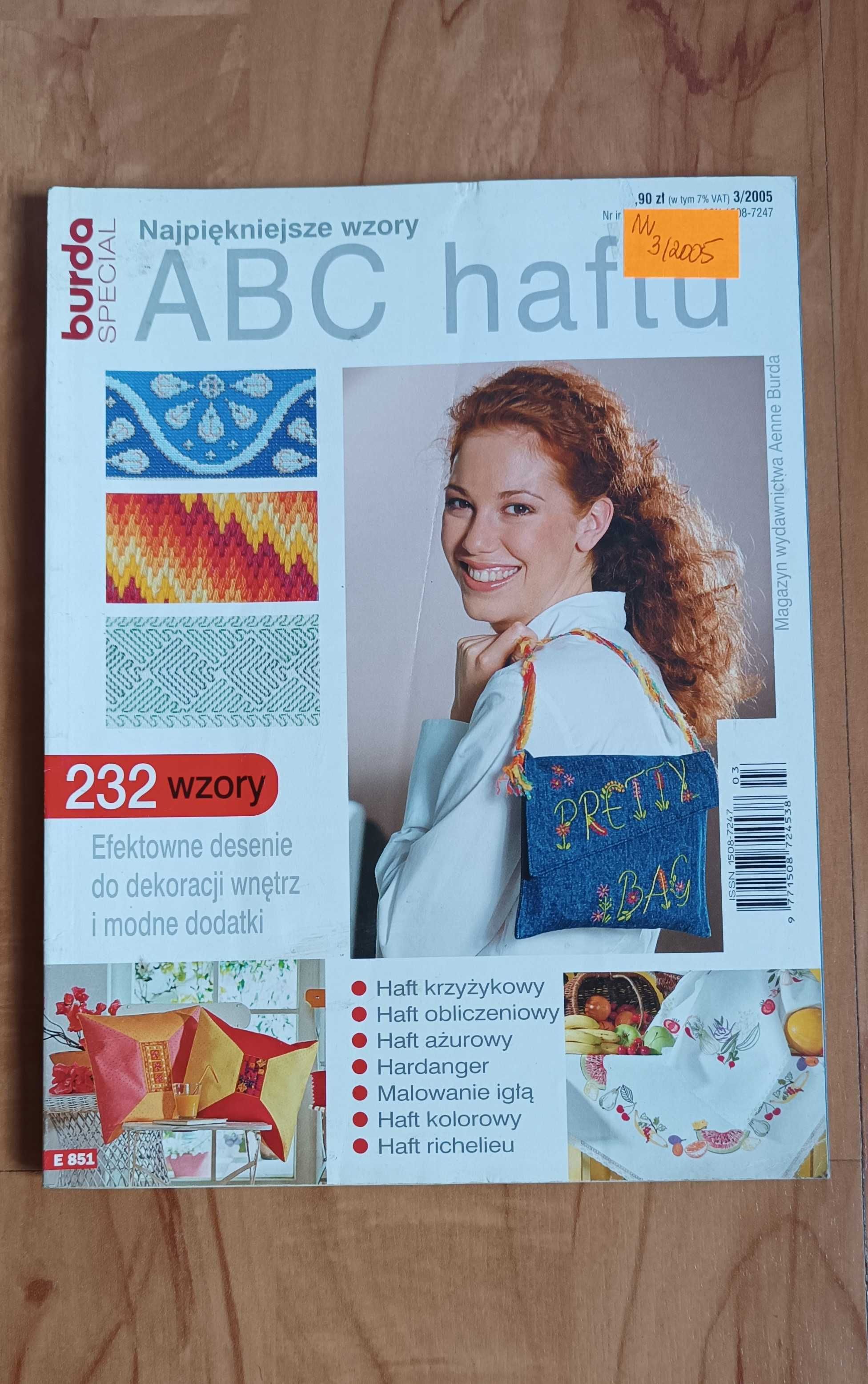 ABC haftu Najpiękniejsze  232 wzory Burda specjalna nr 3/2005