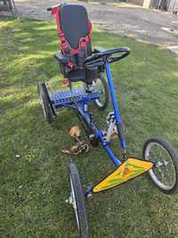 Rower czterokołowy Gokart rehabilitacyjny dla niepełnosprawnego dzieck