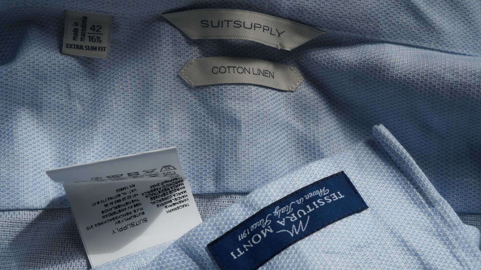 Koszula Nowa Suitsupply Roz. 42/16,5 Kol. Błękitny Extra Slim Fit