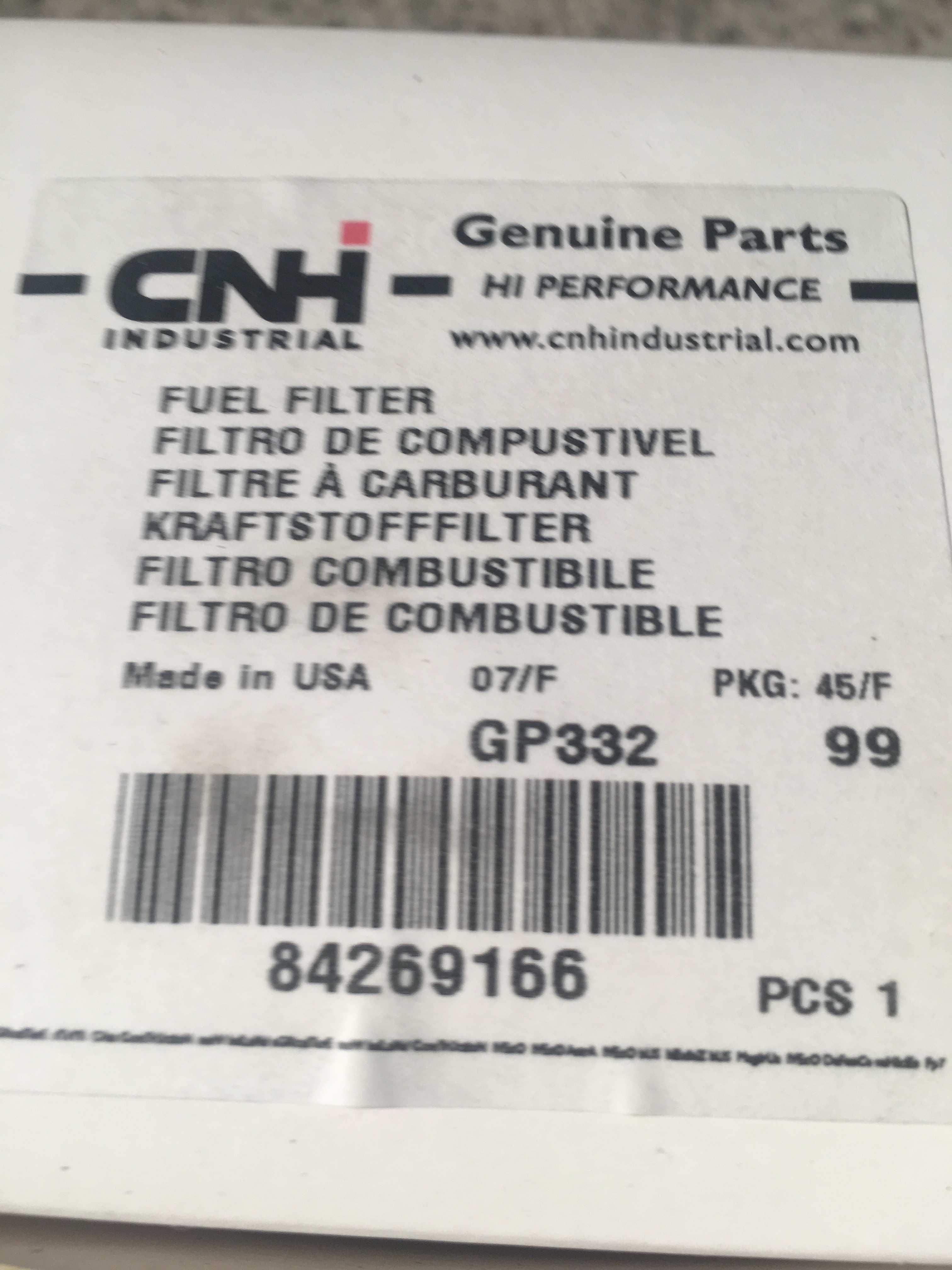 Filtr paliwa New Holland Case Steyr CNH