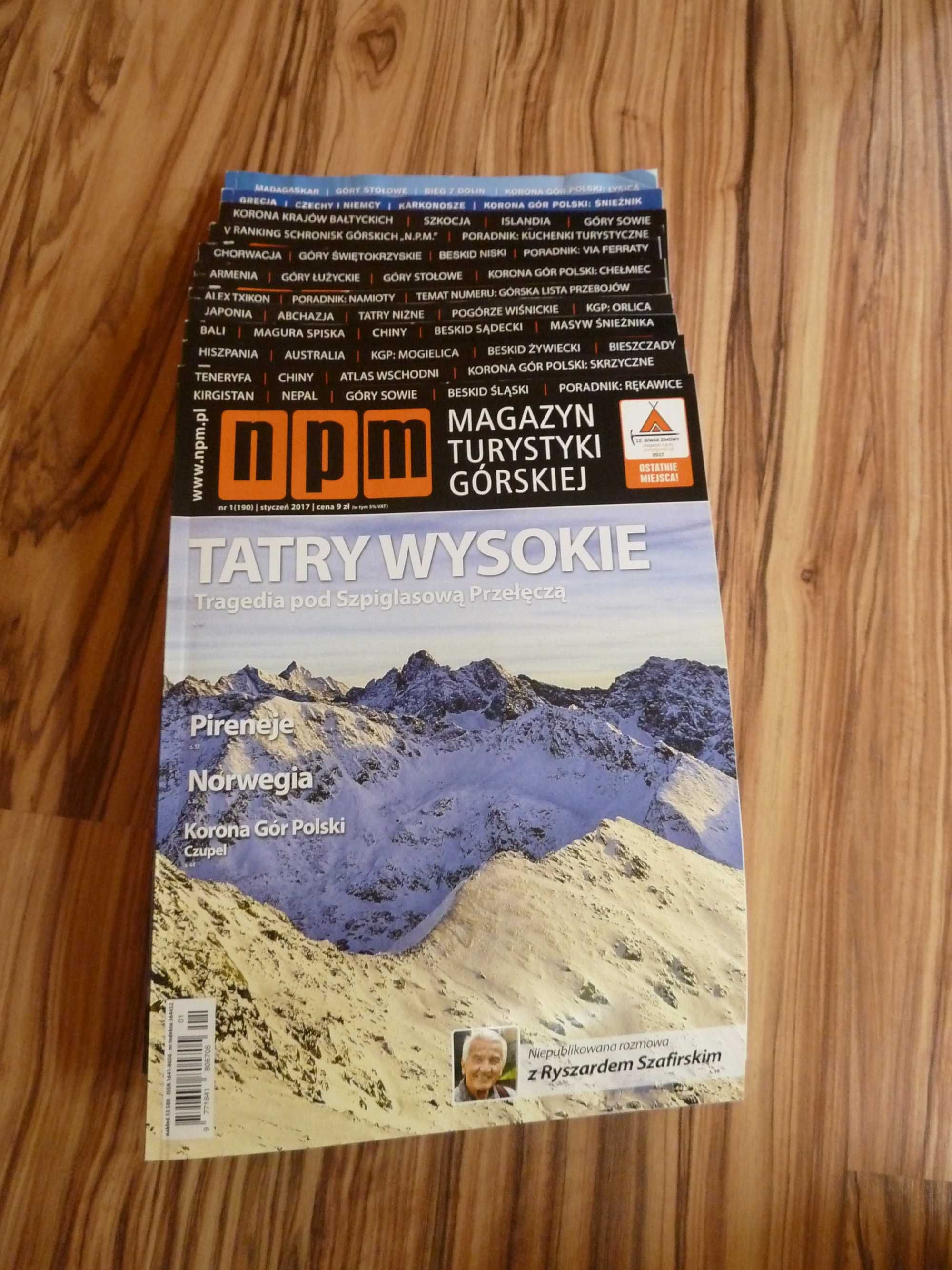 Czasopismo magazyn turystyki górskiej NPM N.P.M. duży zestaw