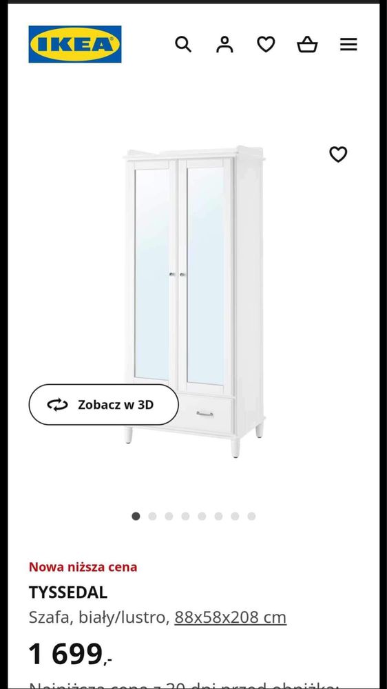 Szafa Ikea Tyssedal