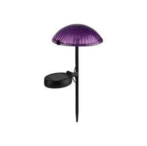 Dekoracyjna lampa solarna w kształcie grzybka fiolet Livarno home