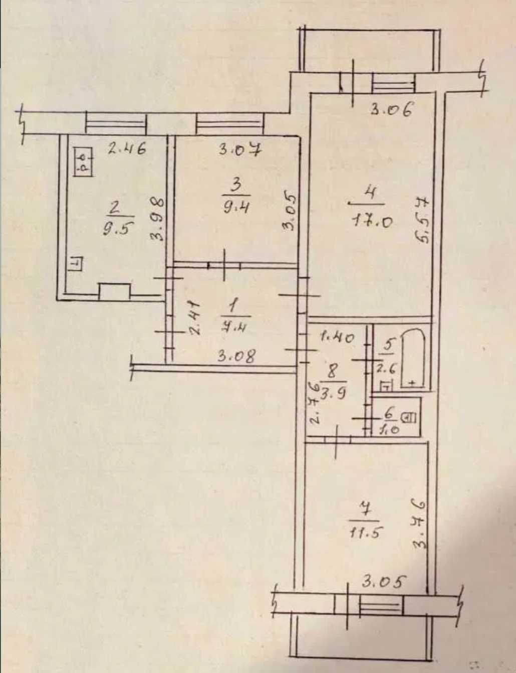 Акция! Продажа ВИДОВОЙ 3 ком кв Центр Мытница