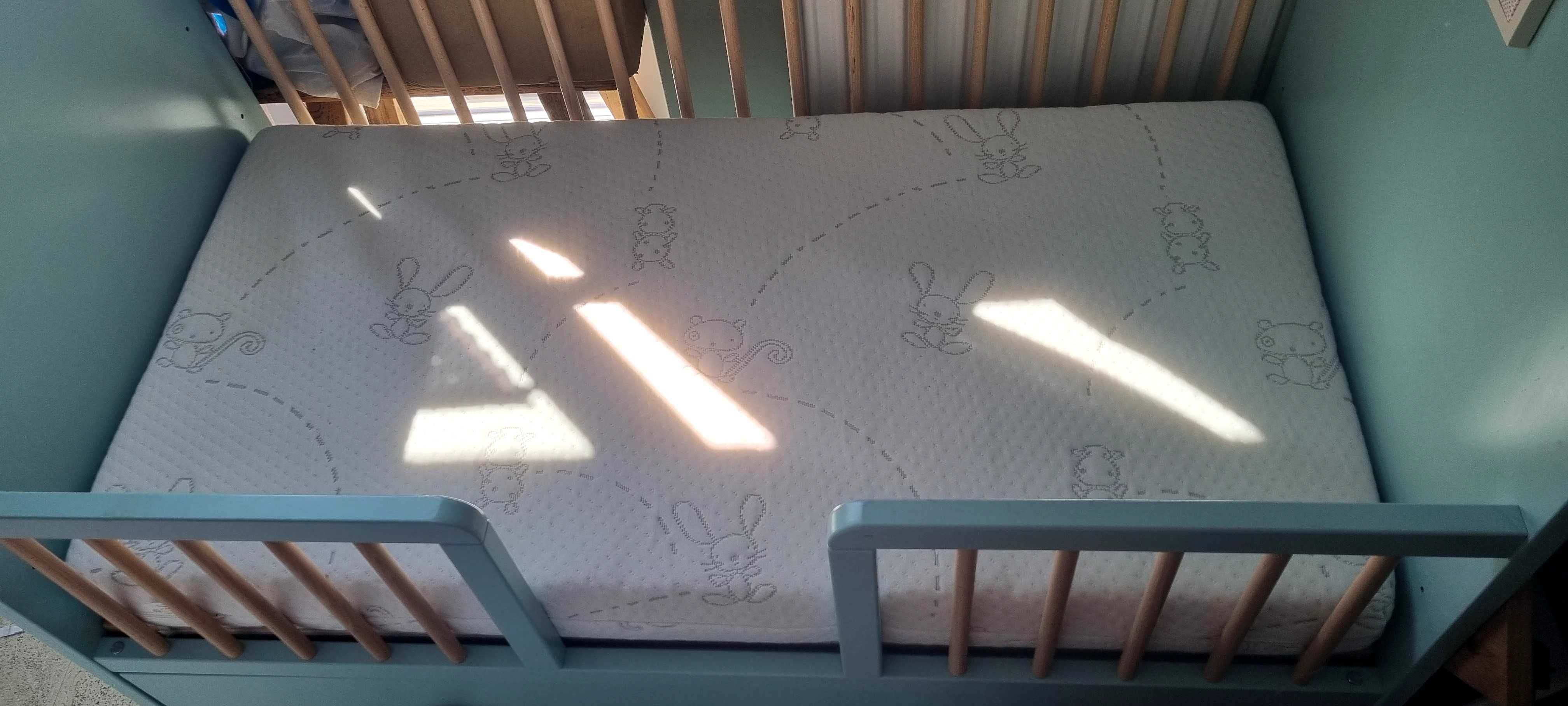 Łożeczko dziecięce ikea myllra z szufladą