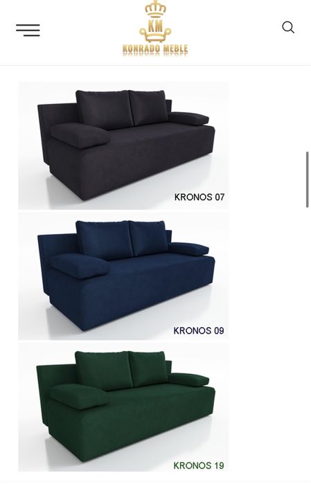 Kanapa Zoca bez bokow nowosc