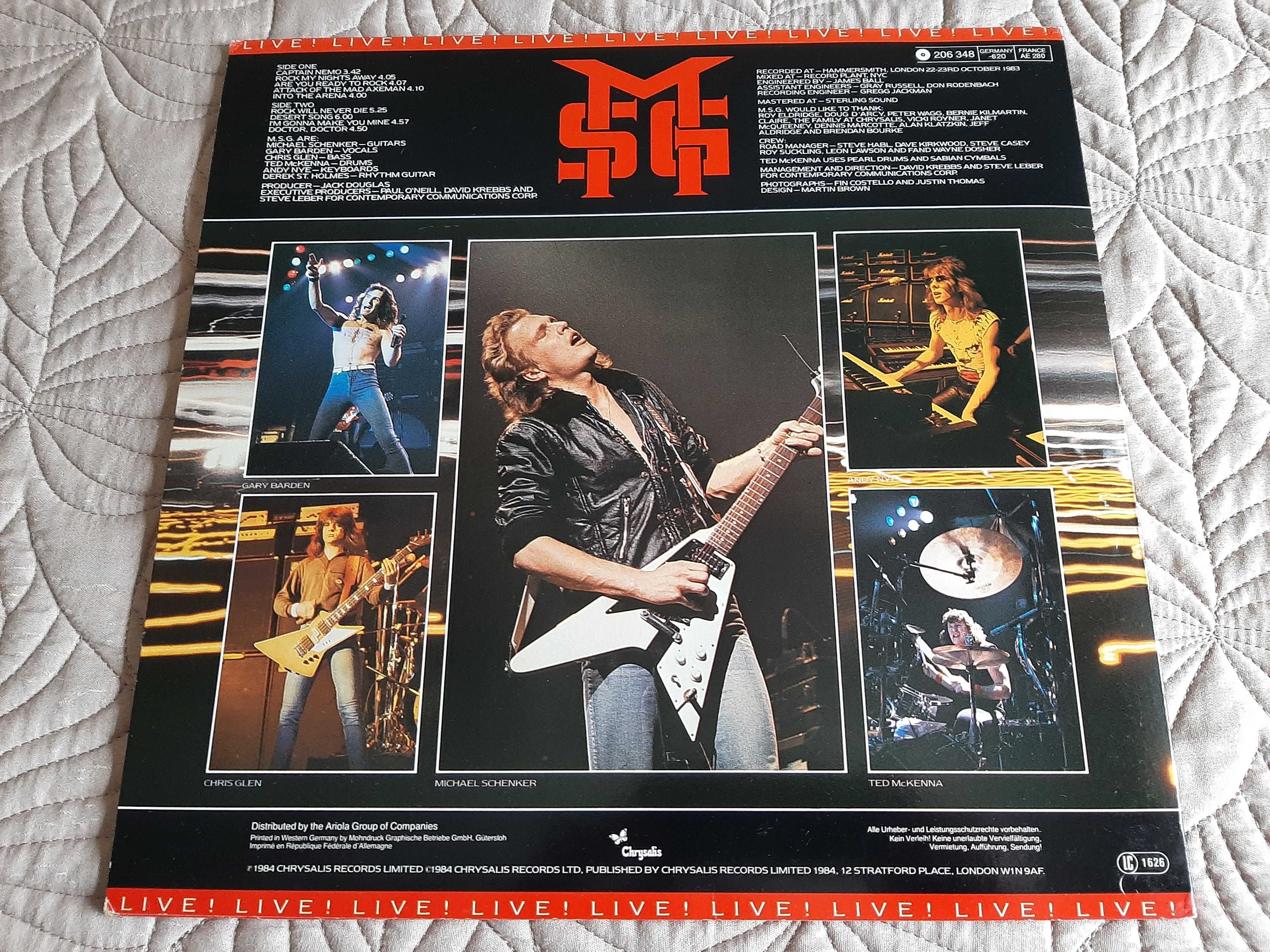 MSG - Michael Schenker Group - Rock Will Never Die - Europa - Vinil LP