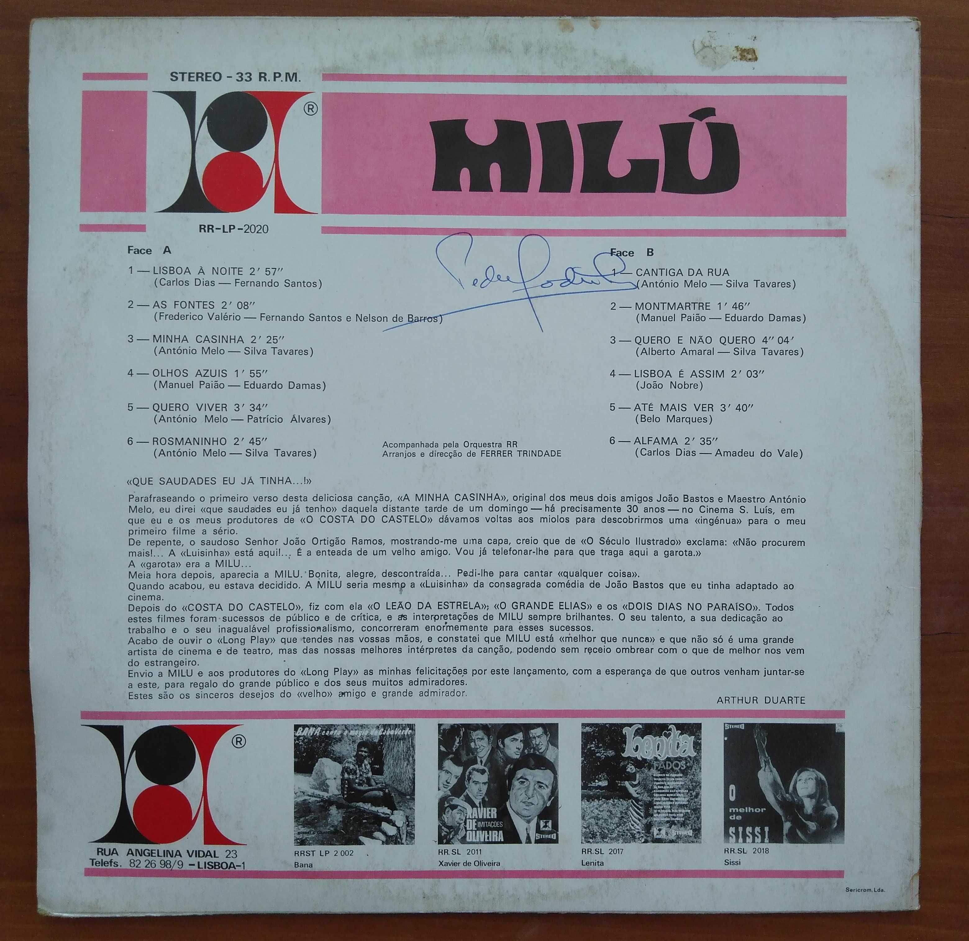 vinil: Milú “Milú”