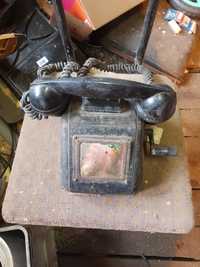 Stary telefon na korbę Antyk
