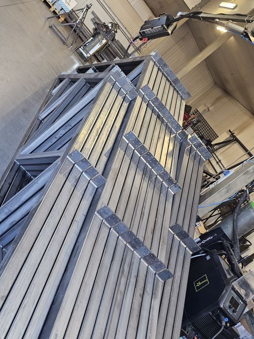 Hala magazyn garaż konstrukcja kratownice dźwigary slupy 10x20x4