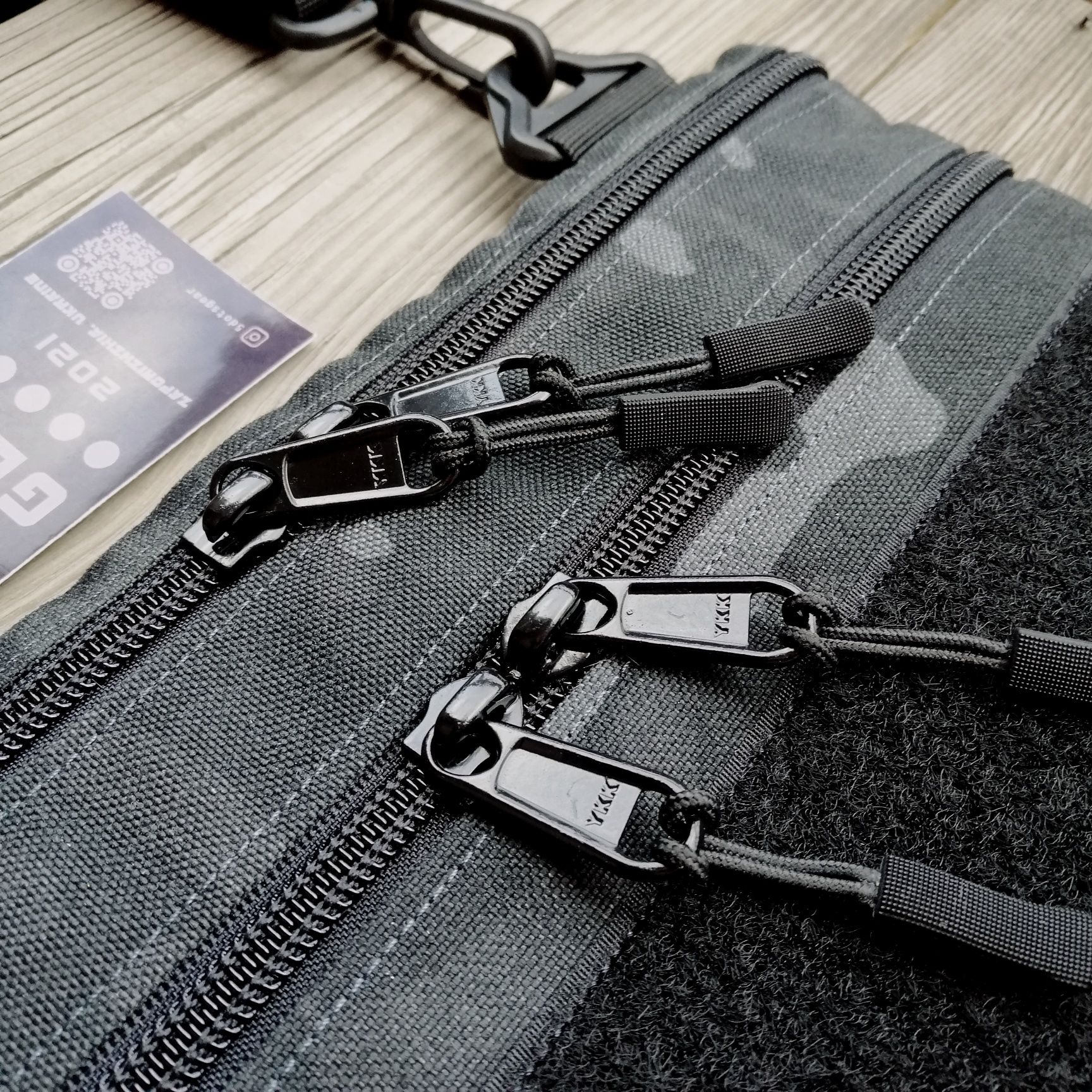 Сумка через плечо fivedotsgear с велкро липучкой для патчей шевронов