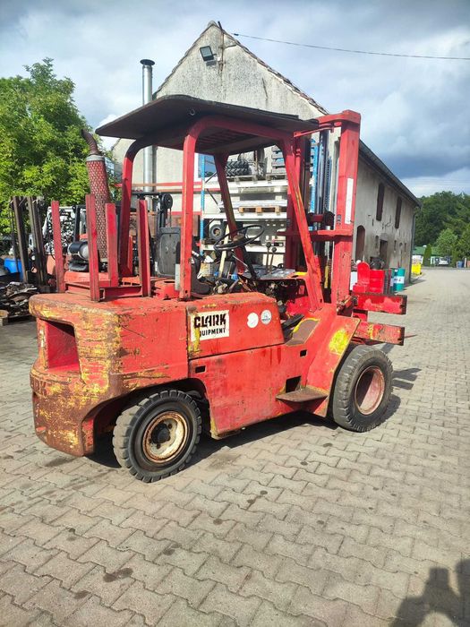 Wózek widłowy CLARK C500 3T Bliźniaki Terenowy Wolny Sk Linde Yale TCM