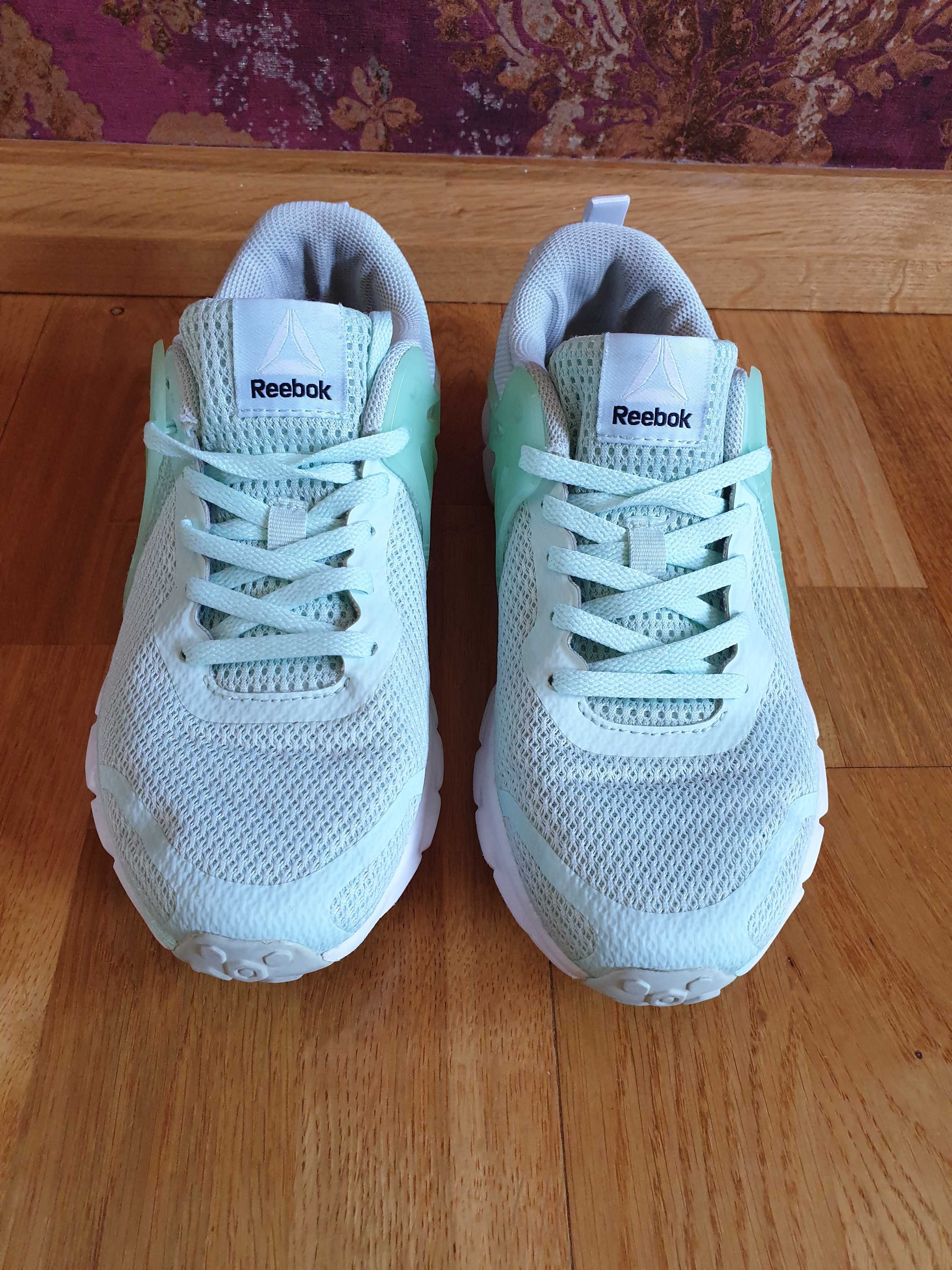 Buty sportowe do biegania, reebok 37,5, miętowe, turkusowe, na fitness