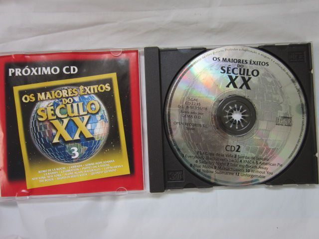cd música Os maiores exitos do seculo vinte XX