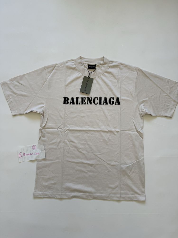 футболка Balenciaga logo graffity white M L  vetements rick owens