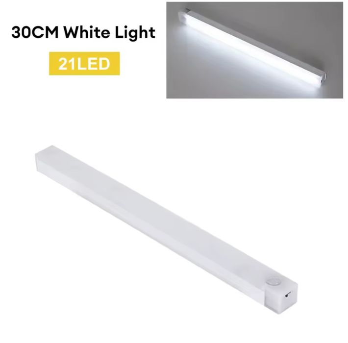 Lampka LED 30cm USB – 21 diod do szafy/kuchni/biurka