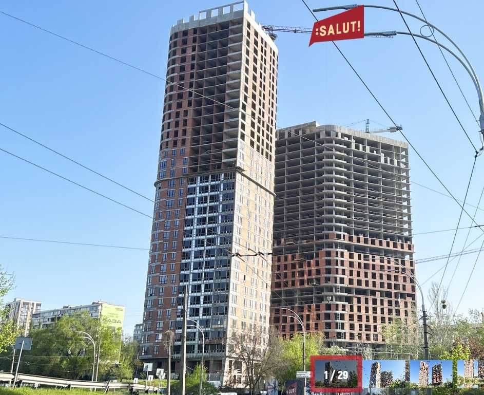 ЖК САЛЮТ (SALUT), 1-кімн., 45 кв. м. бул. Дружби Народів, 2, Центр.