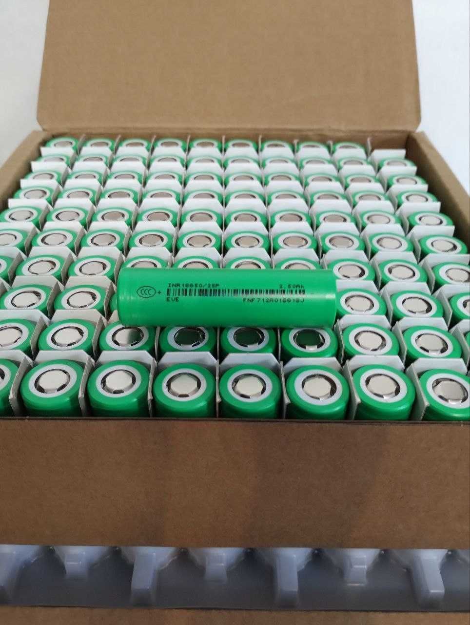 НОВІ 18650 EVE 25p 2500mAh 14mOm високотоковий перепаковка
