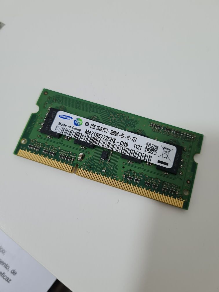 Memórias RAM Ddr3 e DDR2 Kingston e Samsung ver descrição