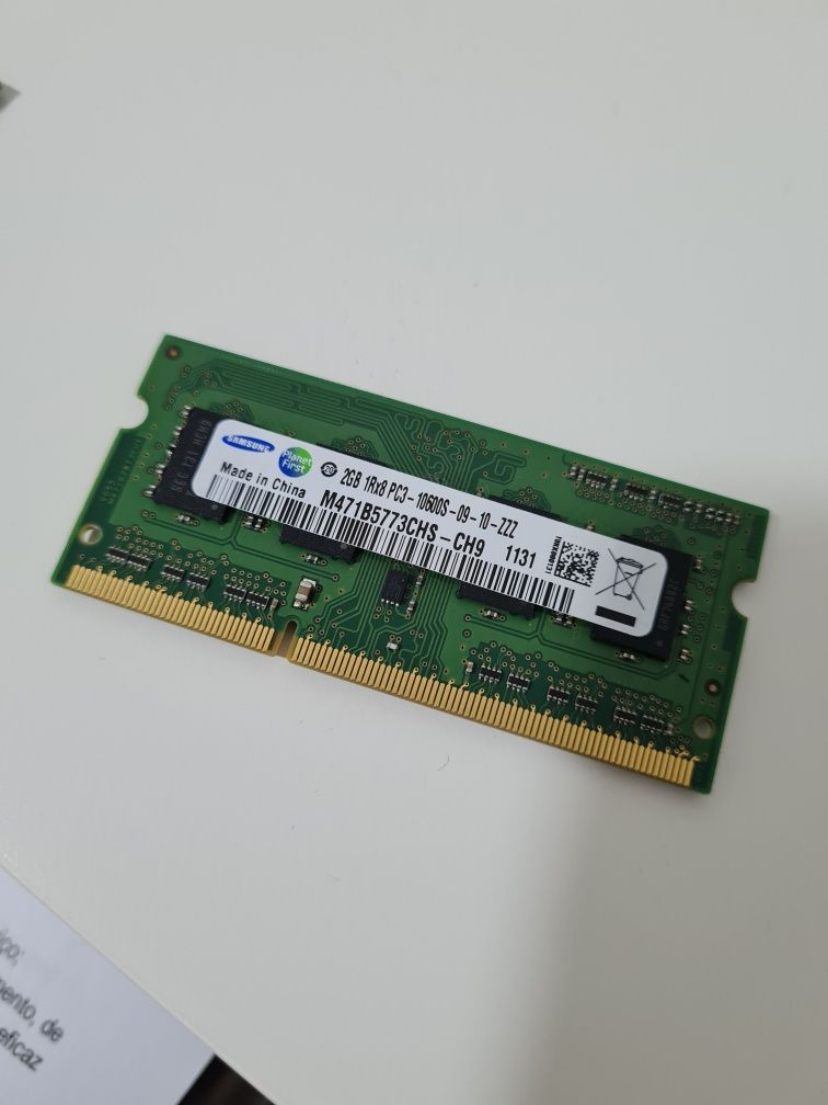 Memórias RAM Ddr3 e DDR2 Kingston e Samsung  ver descrição