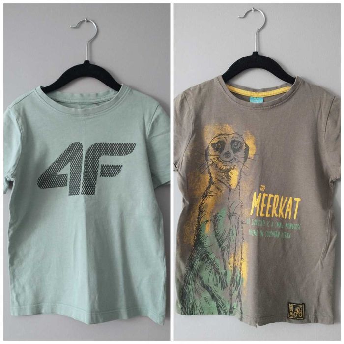 zestaw 2 bluzek z krótkim rękawem, 4F, Little Kids, rozmiar 116-122 cm