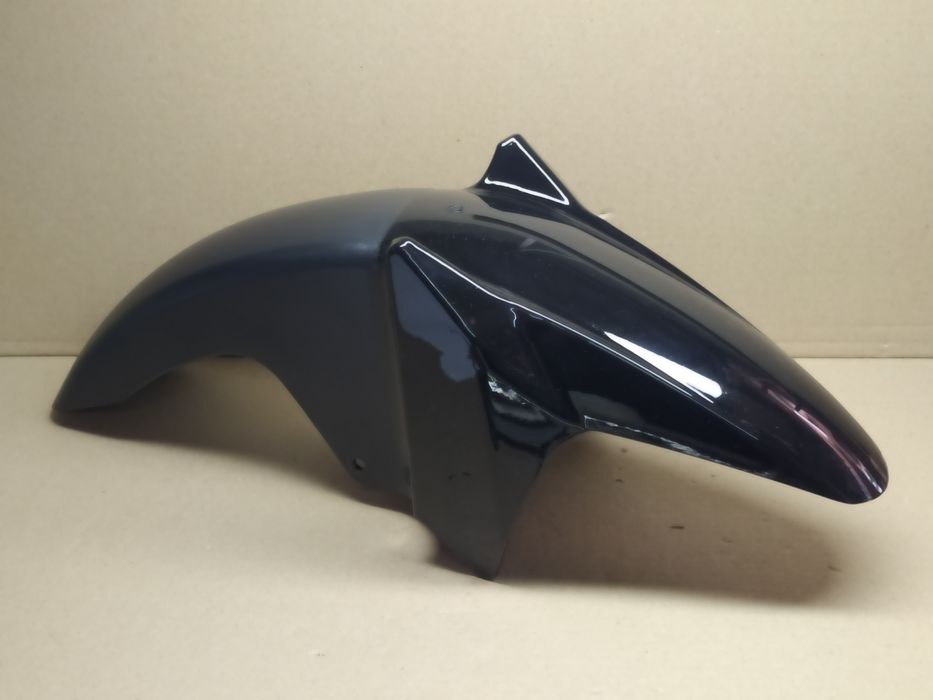 Крыло переднее мопеда Альфа Дельта пластик чёрный, красный