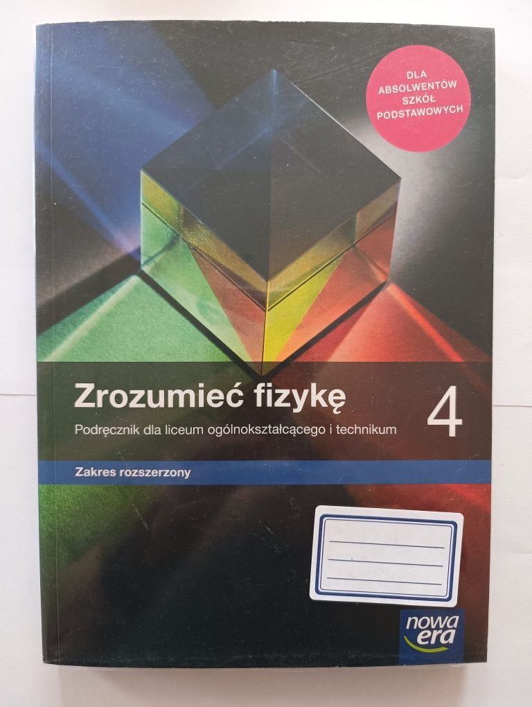 Podręcznik Zrozumieć Fizykę 4 zakres rozszerzony NOWA ERA - jak nowa!