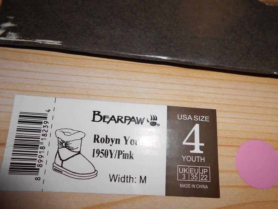 Уггі, угі, угги BEARPAW us4 youth-eur35-22см. Нові