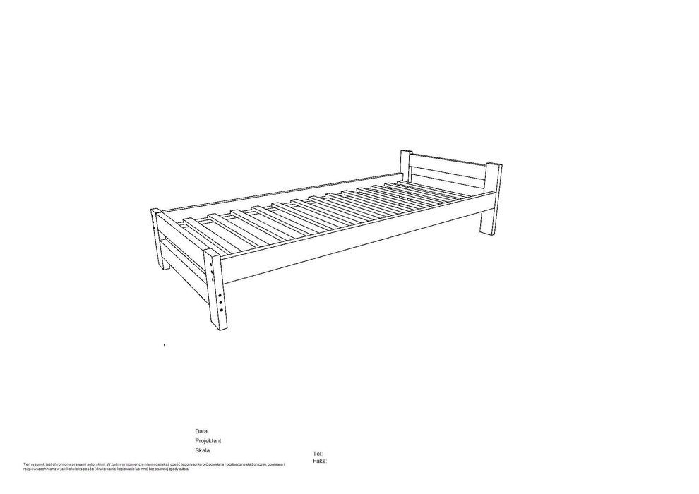 ŁÓŻKO DREWNIANE 90X200,120 140..+STELAŻ,Lite Drewno,hotelowe,Producent