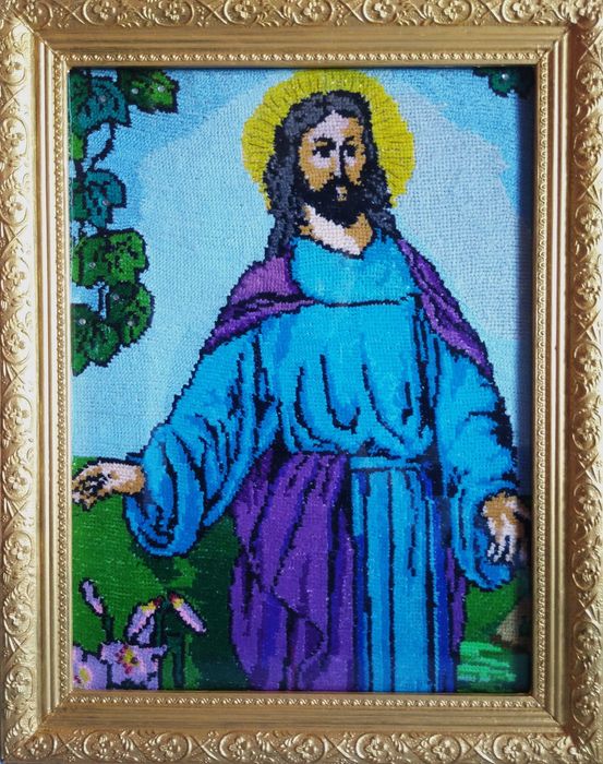 Колекція картин, вишита вручну хрестиком.