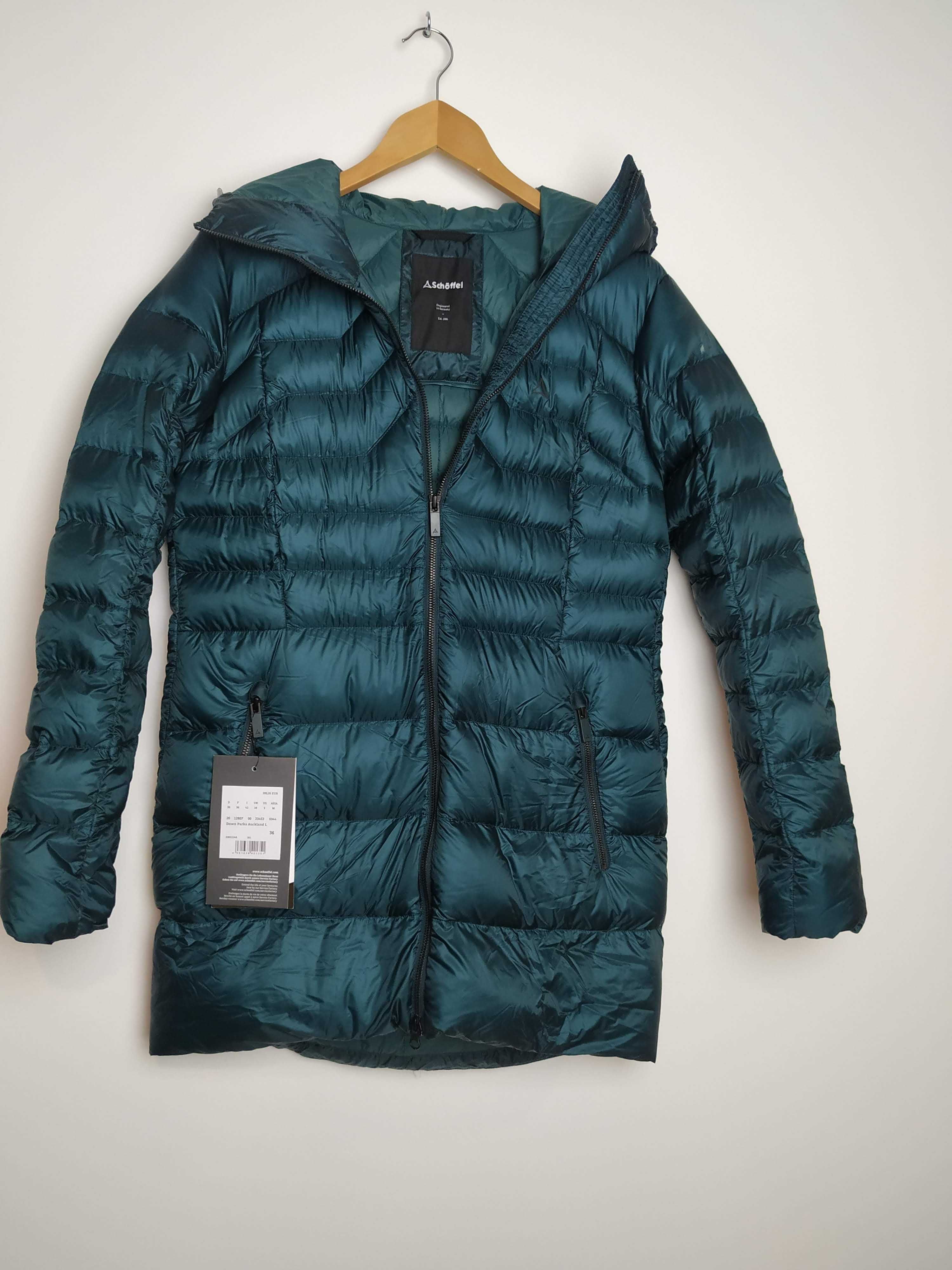 Kurtka puchowa Schoffel Down Parka Nowa -85% płaszcz zimowy damski 36