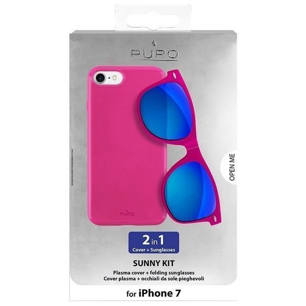 Etui Puro Sunny Kit Iphone 7/8 + Okulary - Różowy/Pink