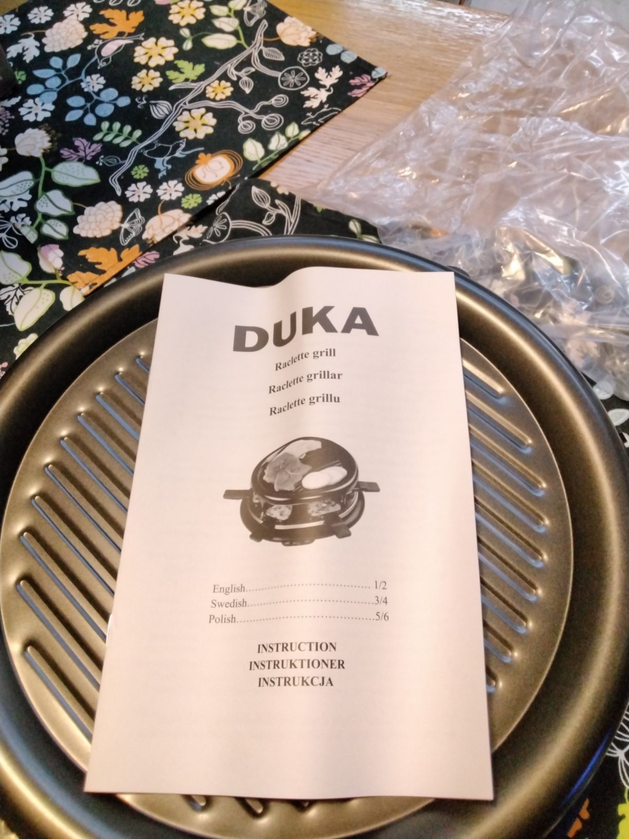 Sprzedam grill do raclette Duka moc 900W