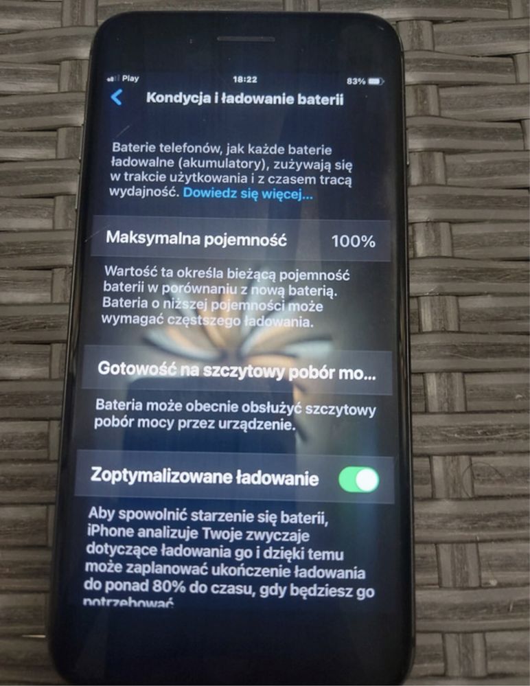 Iphone 8 plus 256Gb. 100% kondycja baterii
