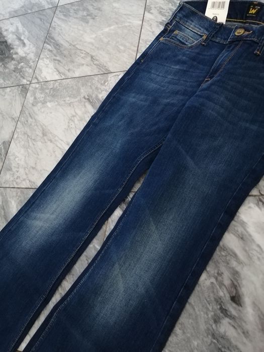 Jeansy Lee 26x33,super dzwony, hit