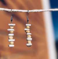 Essence earrings: Brincos areia do mar