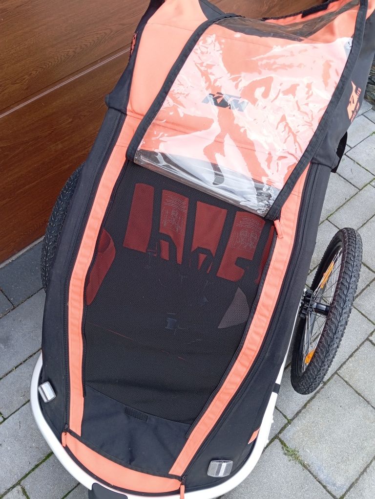 Przyczepka rowerowa dla dzieci 2 dwu osobowa ktm jogger wózekk dw