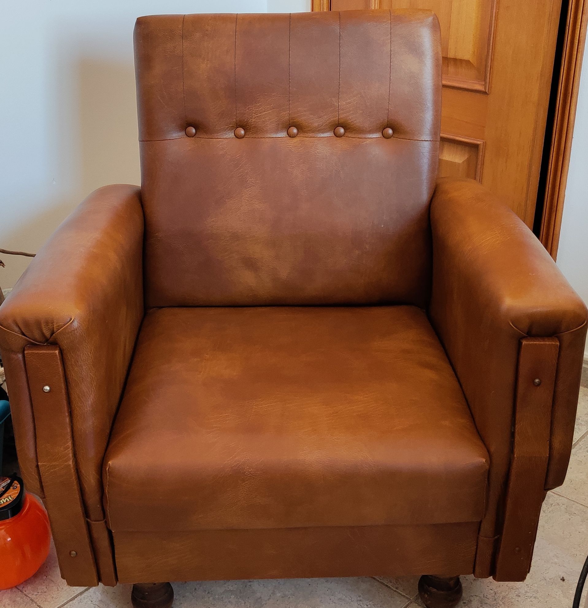 Poltrona Pele vintage