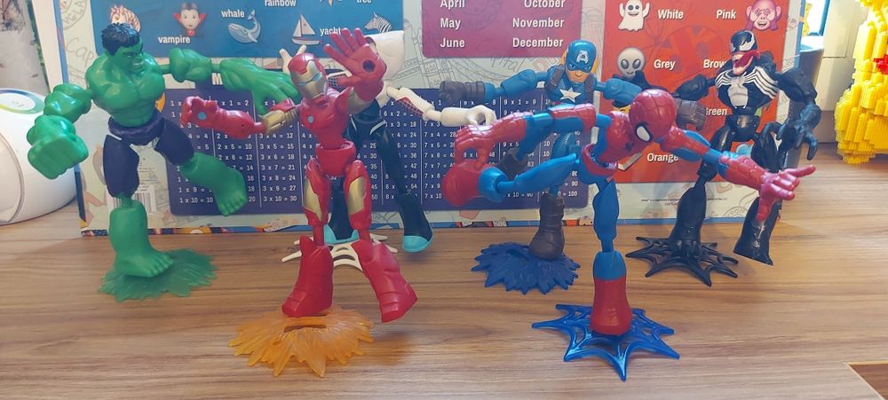 6x Avengers Marvel spoder man venom