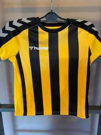 Koszulka Sportowa Hummel żółto czarna 116