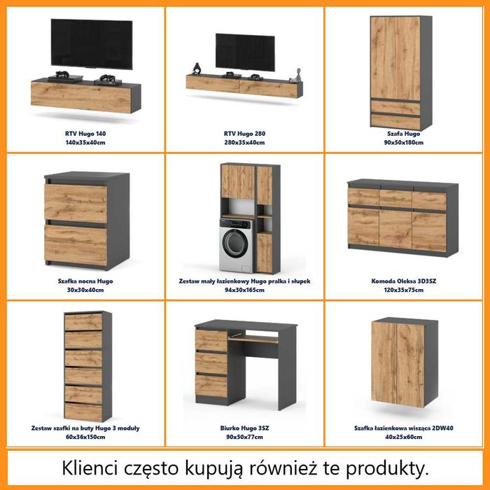 Szafka Stojąca RTV Pod Telewizor Quattro 4 Szuflady Nowoczesna 138cm