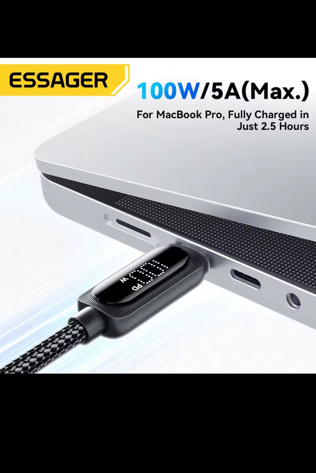Kabel USB C USB C 5A 100W