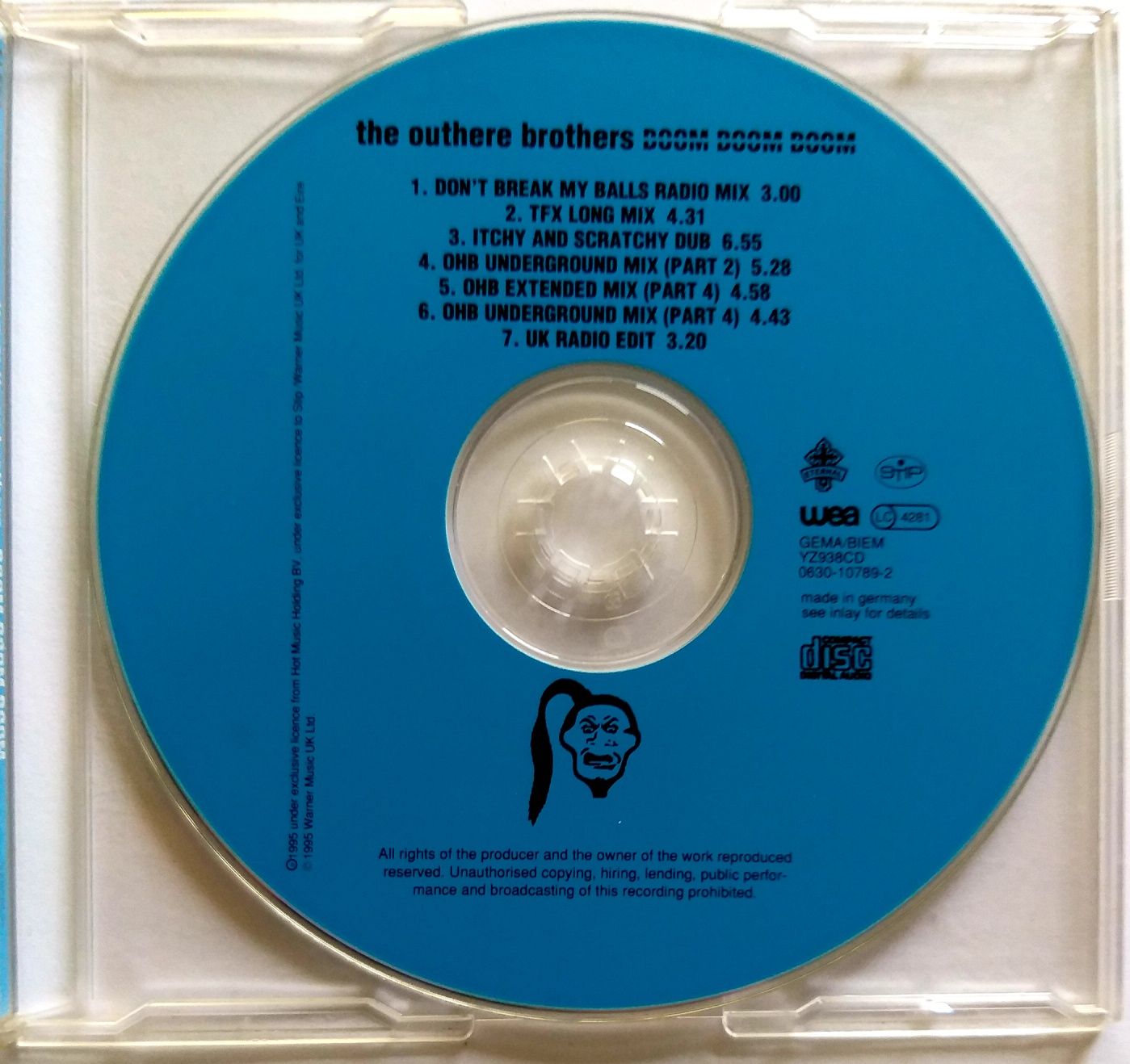 CDs The Outhere Brothers Boom Boom Boom 1995r