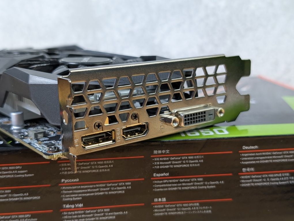 Відеокарта GIGABYTE WINDFORCE GTX 1650 OC 4GB (GDDR6) Гарантія | XPLAY